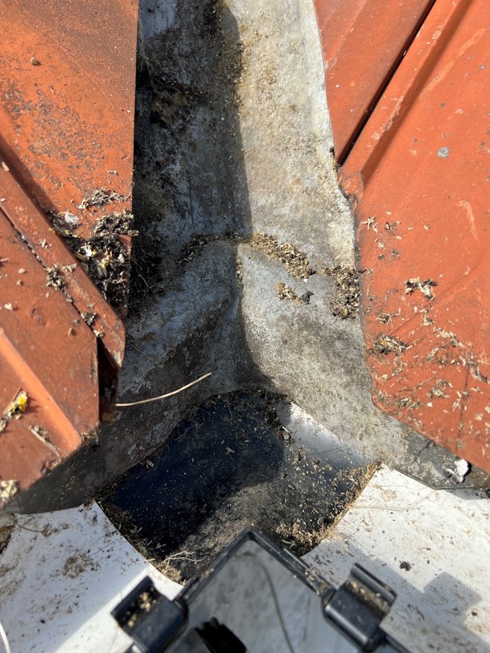 Photo of cleared gutter