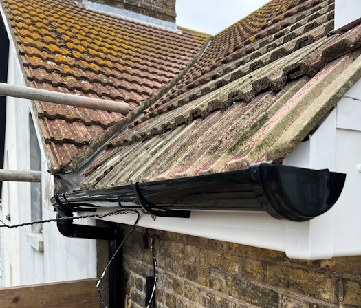Fascia and Soffits with gutter installation after